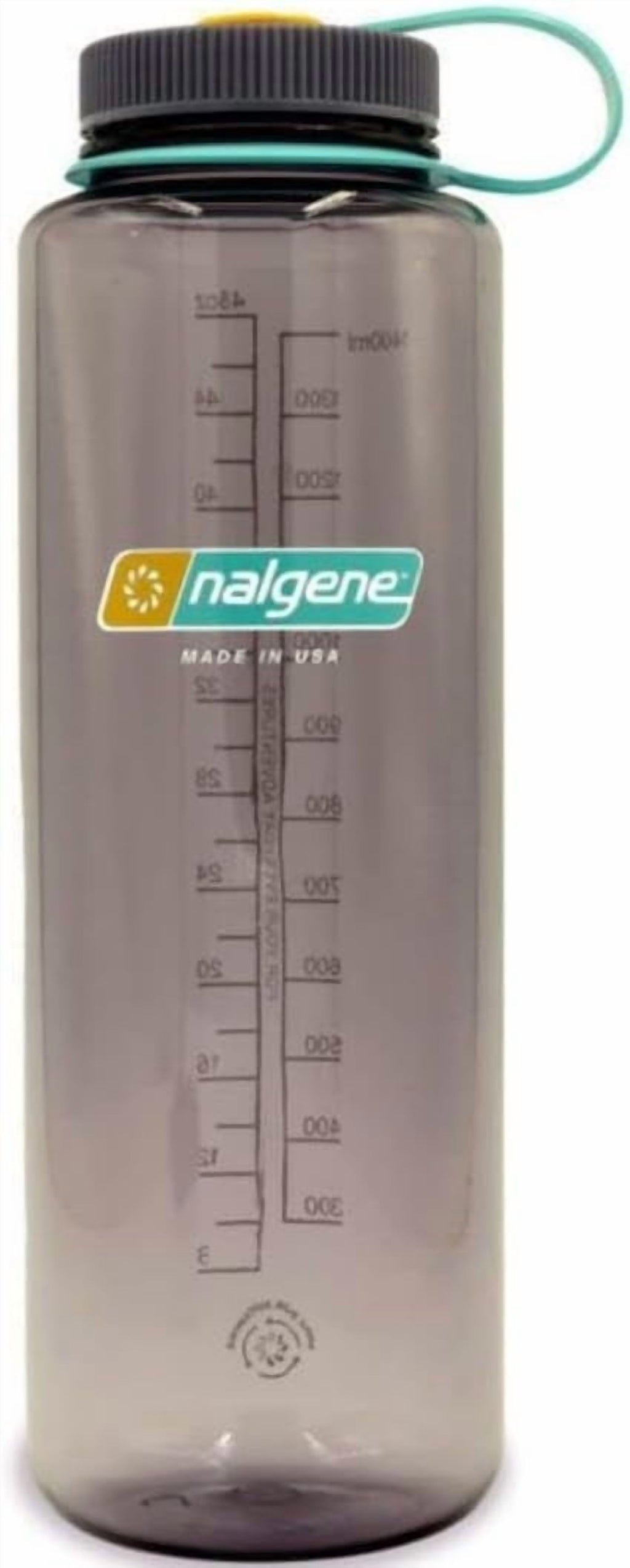 Nalgene Sustain Tritan BPA-Free Water  Made with Material Derived from 50% Plastic Waste (using ISCC certified mass balance), 48 OZ, Wide Mouth, Aubergine C148Y
