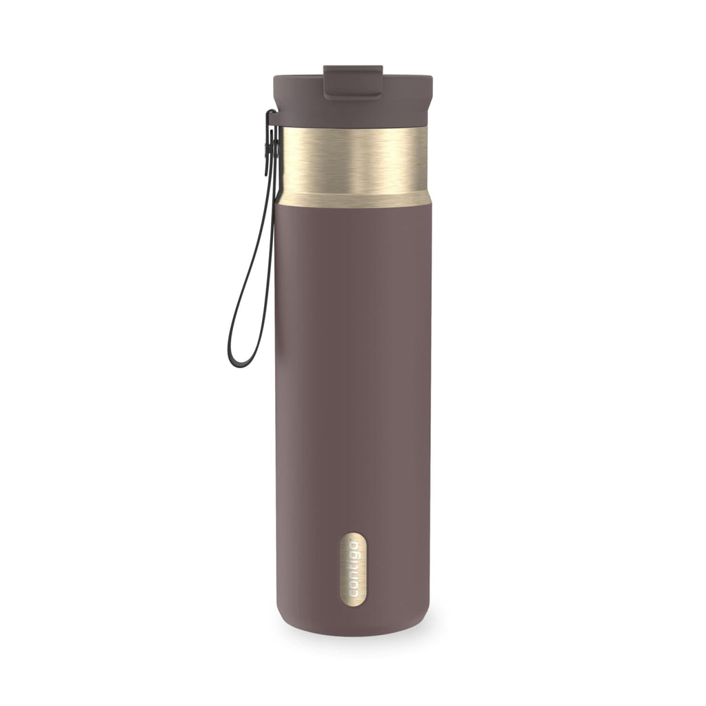 Contigo DualSip 24 oz Leakproof Insulated Water Bottle with Carrying Strap and 2-Way Lid C041M