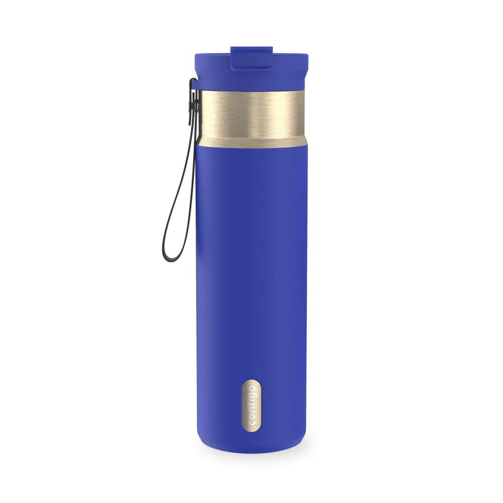 Contigo DualSip 24 oz Leakproof Insulated Water Bottle with Carrying Strap and 2-Way Lid C041M