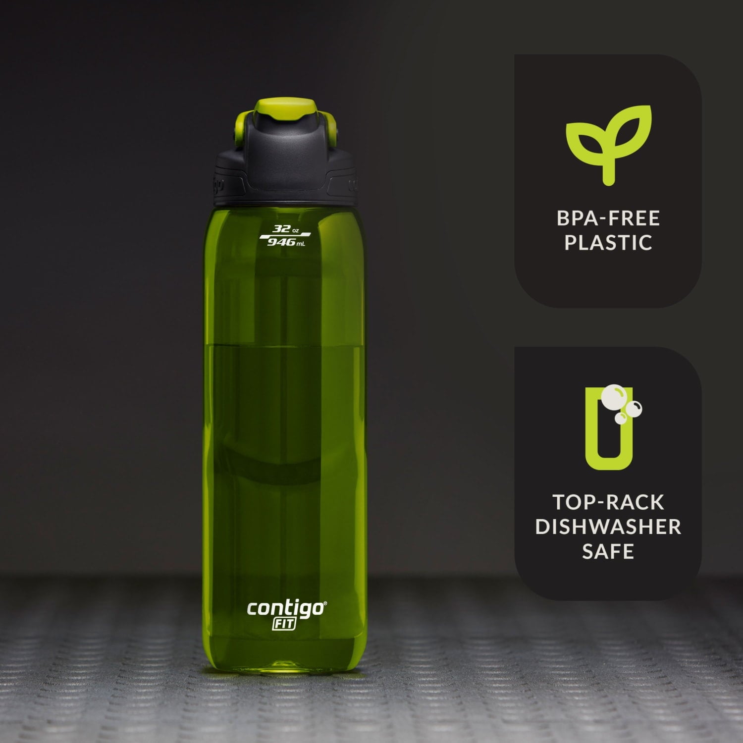 Contigo Fit Water Bottle with AUTOSEAL Lid, 32oz., Bolt C025W