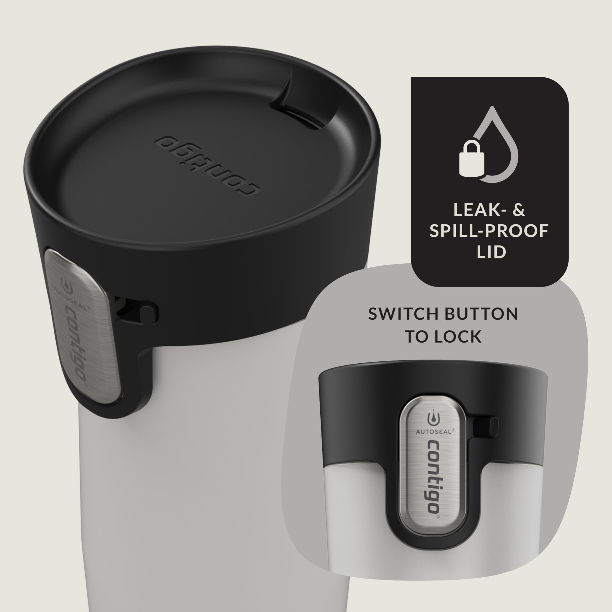 Contigo AUTOSEAL West Loop Vacuum-Insulated Stainless Steel Travel Mug with Easy-Clean Lid, 12oz C055B