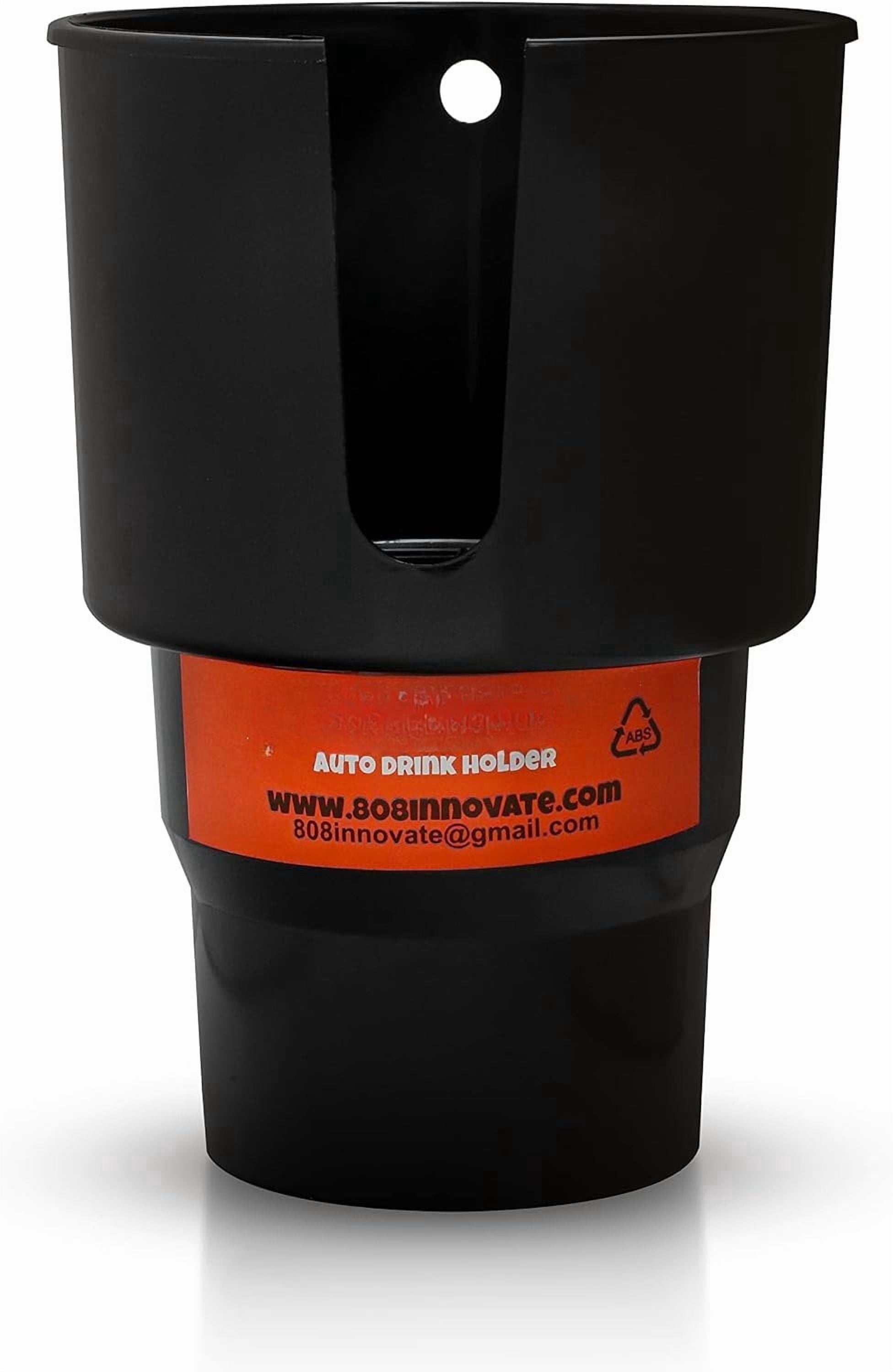Cup Holder Expander - Fits Hydro Flasks 32/40 oz, Nalgene,  &amp; Large Bottles up to 3.8  Wide - for  up to 3.2  Wide - Black C226T