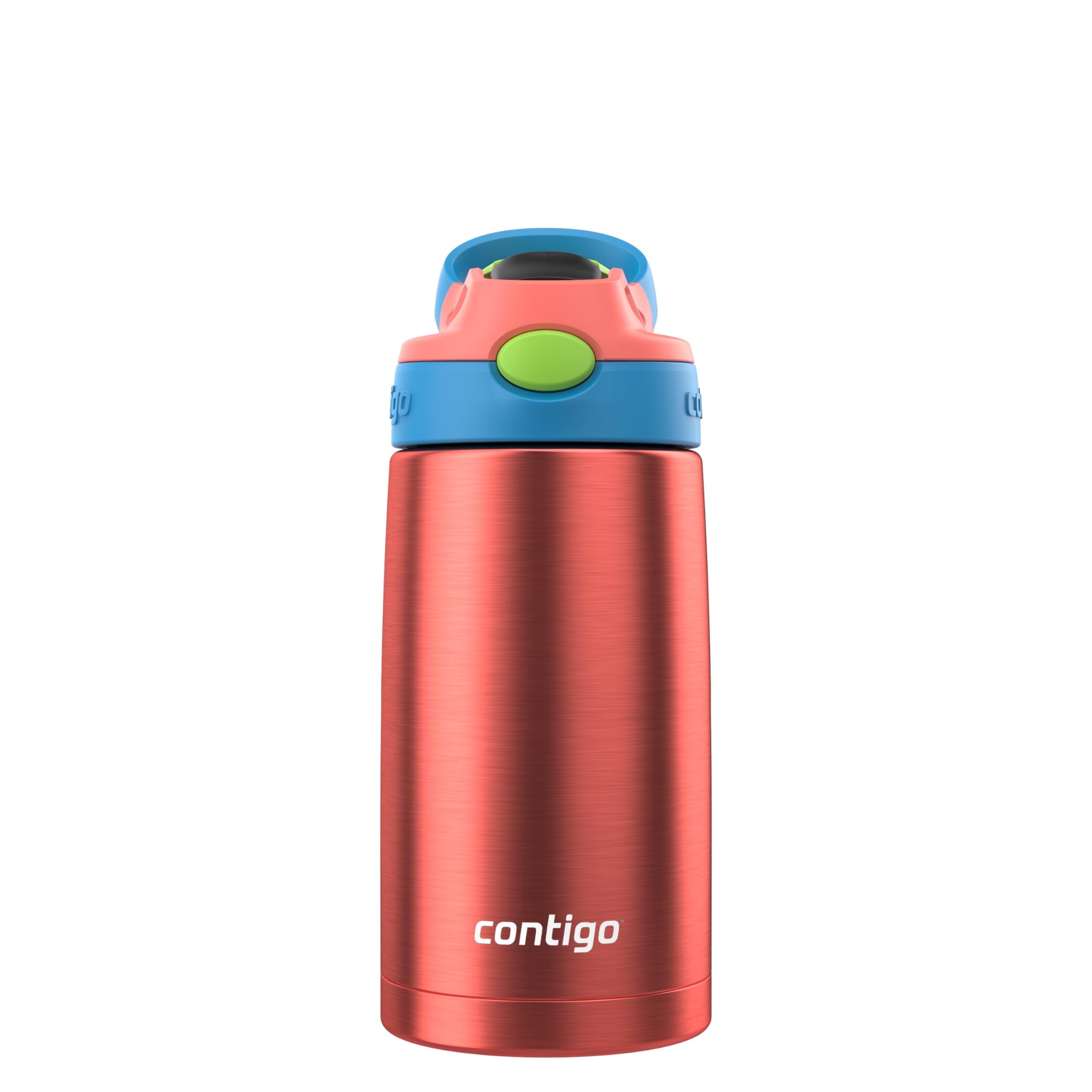 Contigo AUTOSPOUT Water Bottle, 13 oz, Coral Blue/Poppy C083L