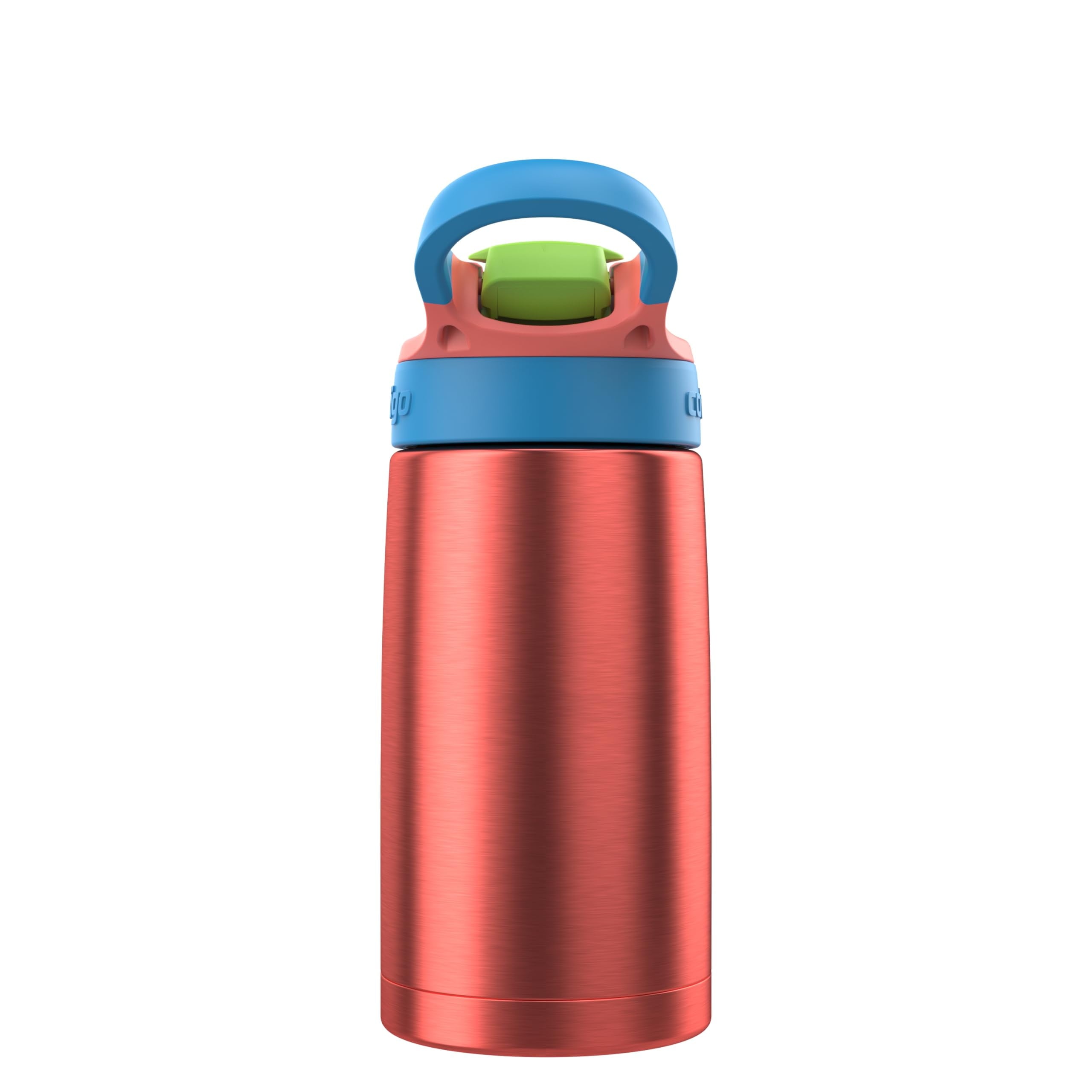 Contigo AUTOSPOUT Water Bottle, 13 oz, Coral Blue/Poppy C083L