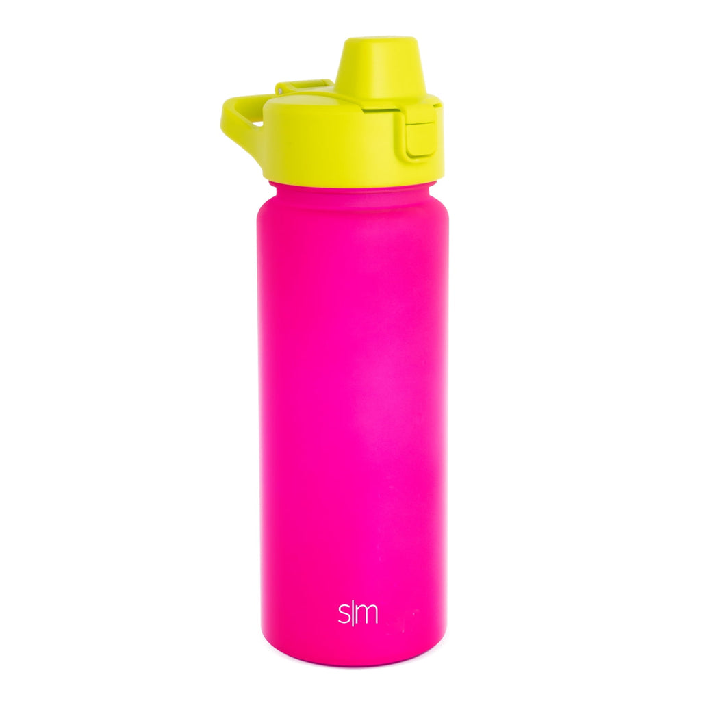 Simple Modern 22 fl oz Reusable Tritan Summit Water Bottle with Silicone Straw Lid|Raspberry Chartreuse C405L