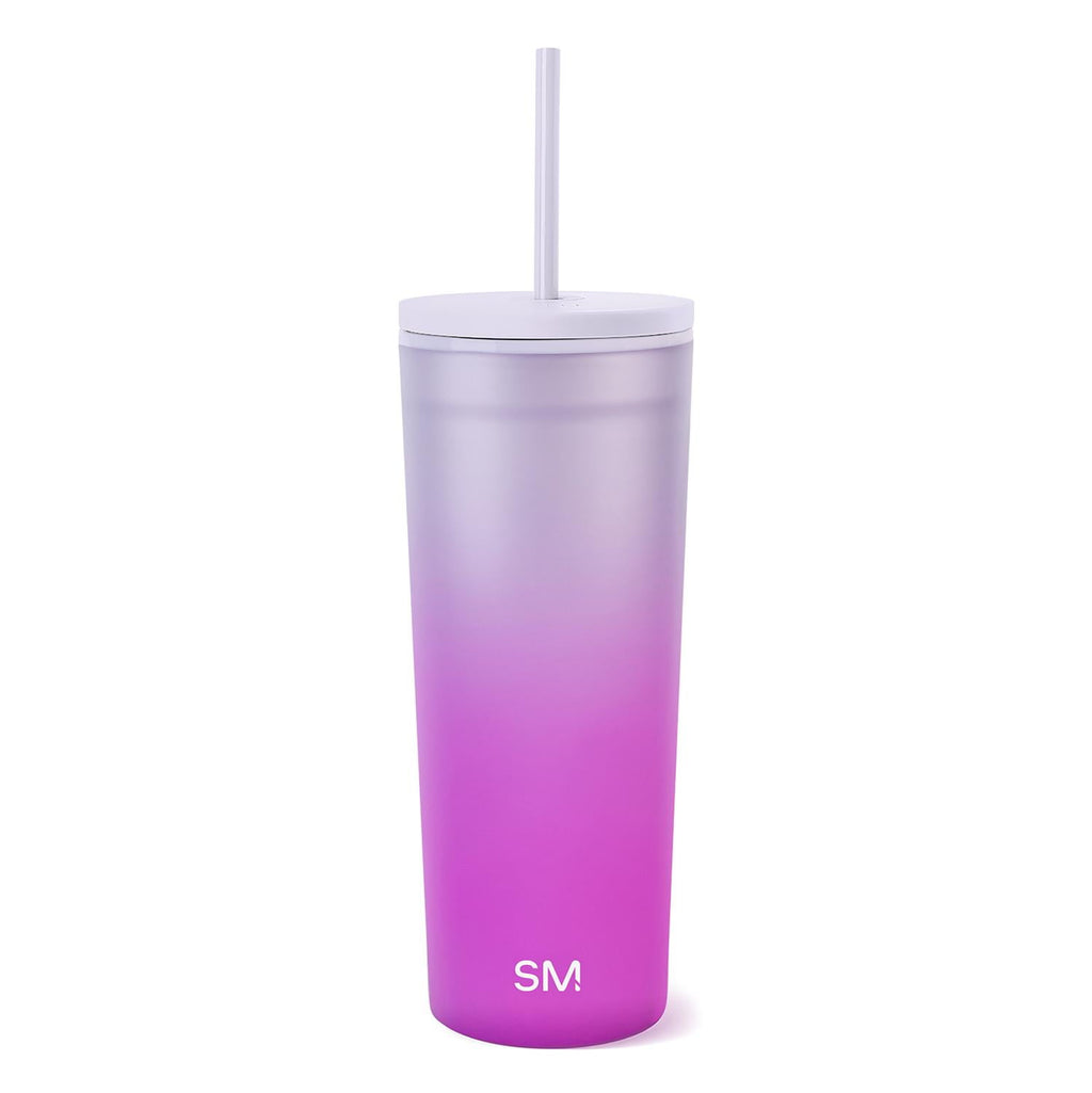 Simple Modern 24 fl oz Double Wall Plastic Classic Tumbler with Straw|Opalescent C393Y