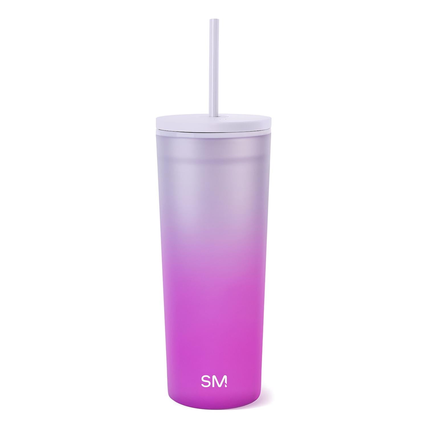 Simple Modern 24 fl oz Double Wall Plastic Classic Tumbler with Straw|Opalescent C393Y