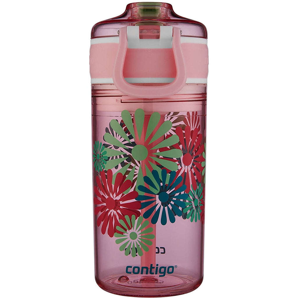 Contigo 13 oz. Kid's Snack Hero Drink Tumbler - Ballet Slipper Pink with Flowers C097S