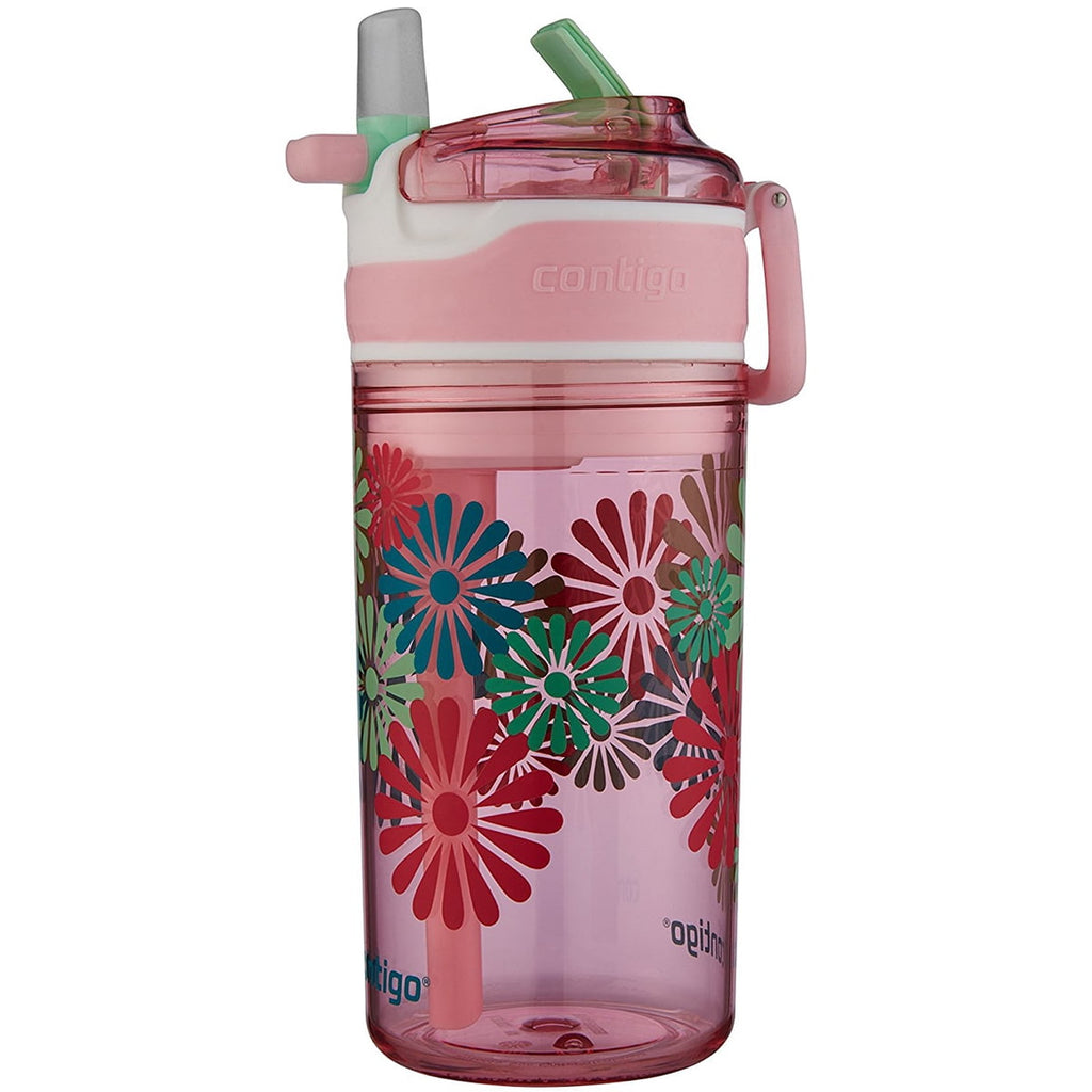 Contigo 13 oz. Kid's Snack Hero Drink Tumbler - Ballet Slipper Pink with Flowers C097S