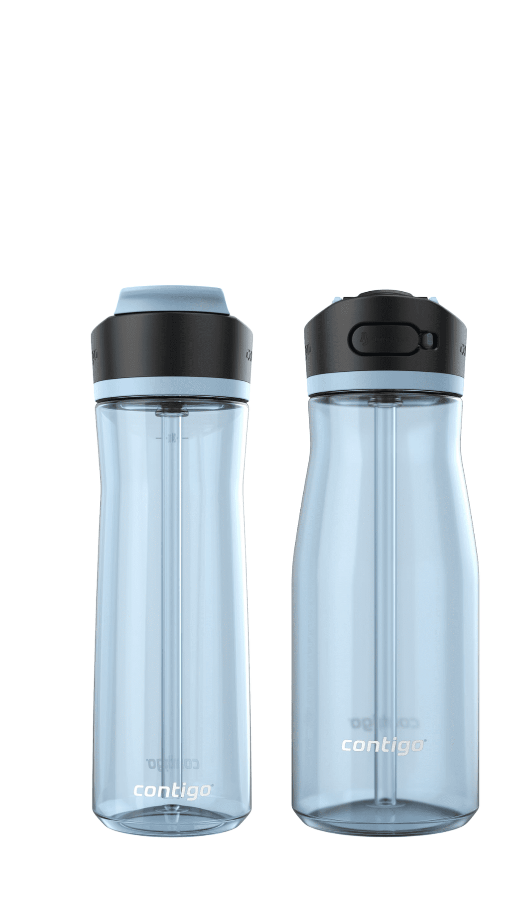 Contigo Ashland Water Bottle Bundle – Glacier Color, 32oz + 24oz Leakproof Autospout BPA-Free Set C056W