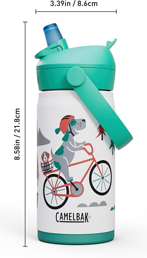 Camelbak Thrive™ Flip Straw Kids Stainless 12oz Water Bottle, Dino Jam C311F