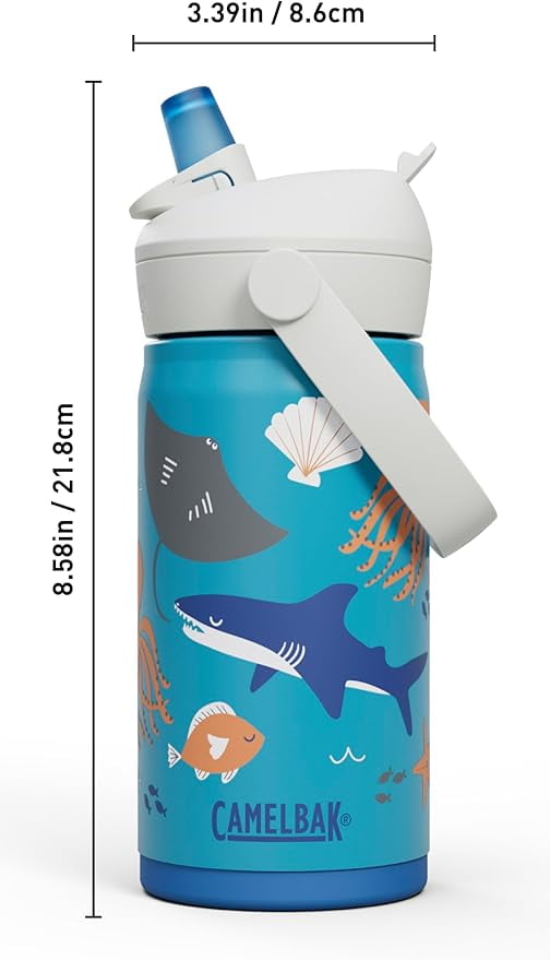 Camelbak Thrive™ Flip Straw Kids Stainless 12oz Water Bottle, Dino Jam C311F