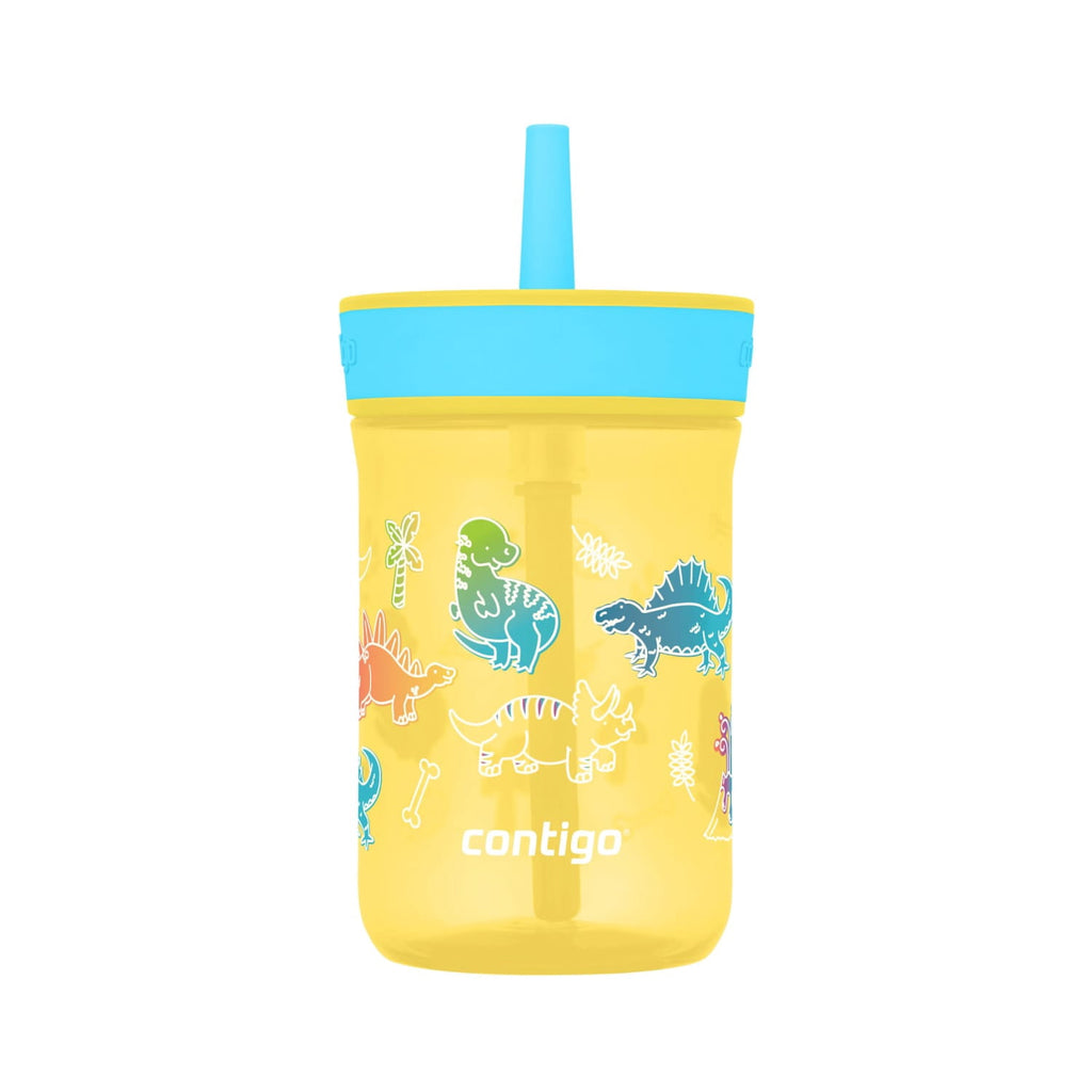 Contigo Kids Leighton Spill-Proof Tumbler with Straw, 14 oz, Yellow C080A