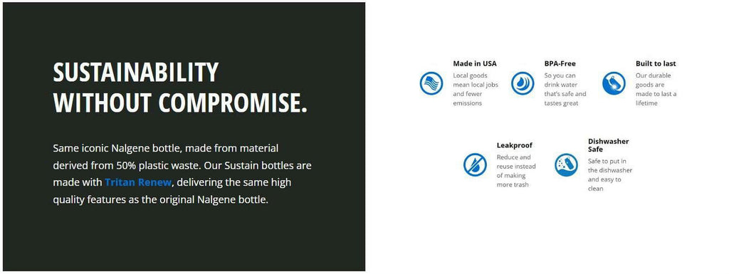 Nalgene 16oz Narrow Mouth Sustain Bottle C202G