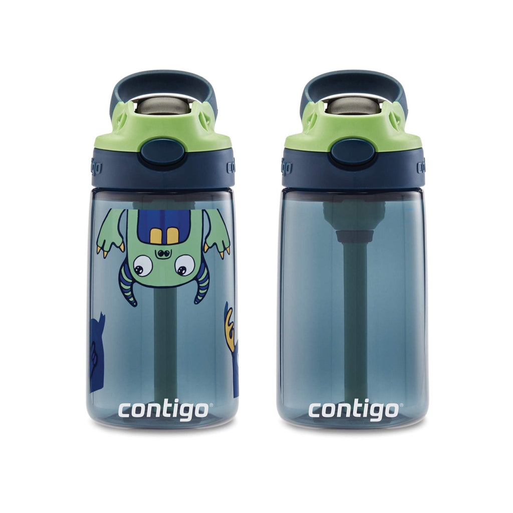 Contigo Kids 2-Pack Straw Water Bottle, 14 oz - Dinos/Sharks C057P