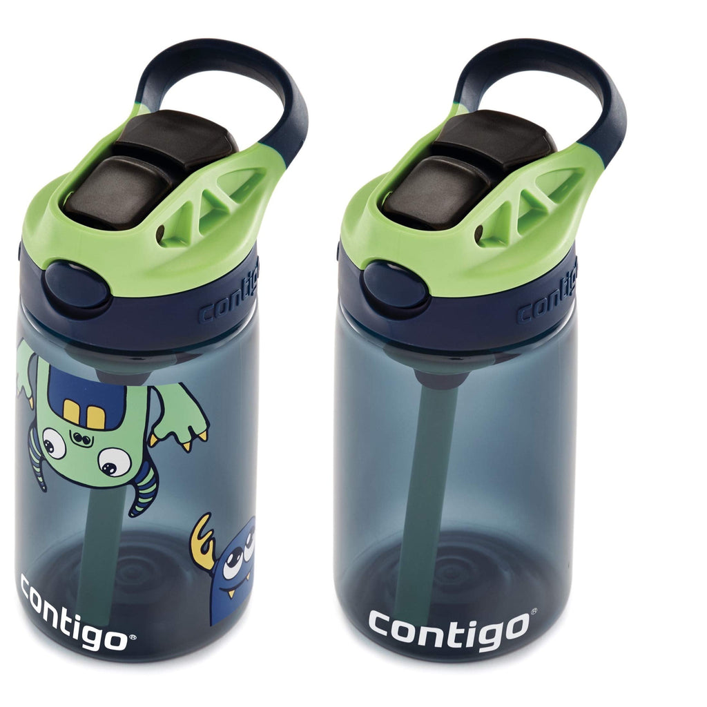 Contigo Kids 2-Pack Straw Water Bottle, 14 oz - Dinos/Sharks C057P