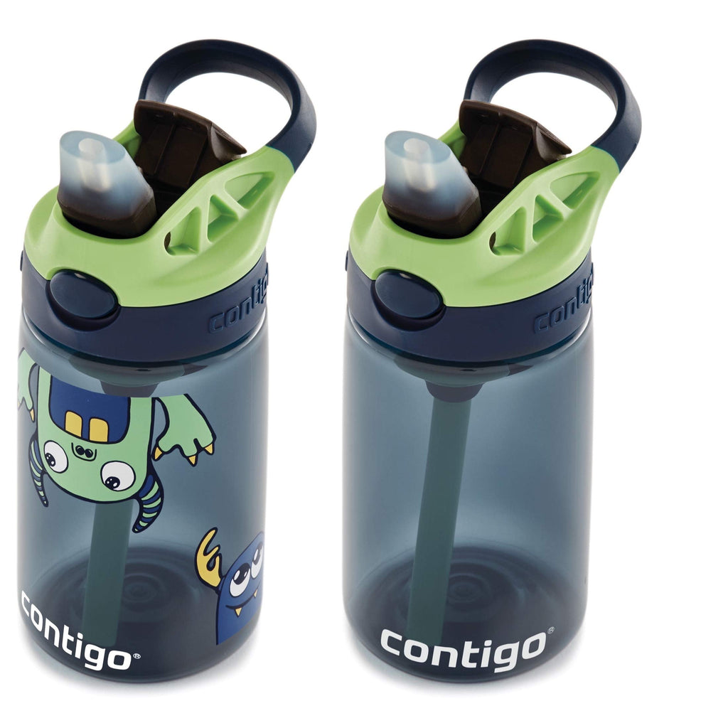 Contigo Kids 2-Pack Straw Water Bottle, 14 oz - Dinos/Sharks C057P
