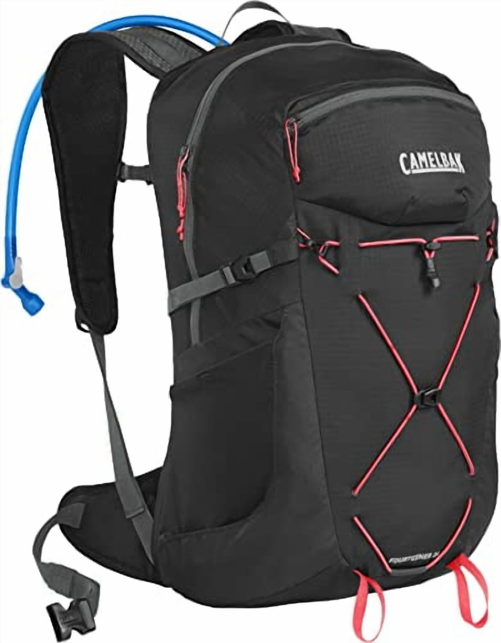 CAMELBAK WOMEN'S FOURTEENER 24 100OZ RESERVOIR HIKING - BLACK/FIERY CORAL C339E