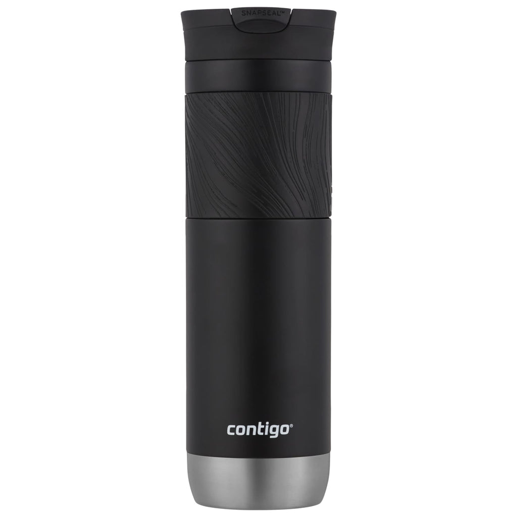 Contigo Byron 2.0 Stainless Steel Travel Mug with SNAPSEAL Lid and Grip in Black, 24 fl oz. C002L