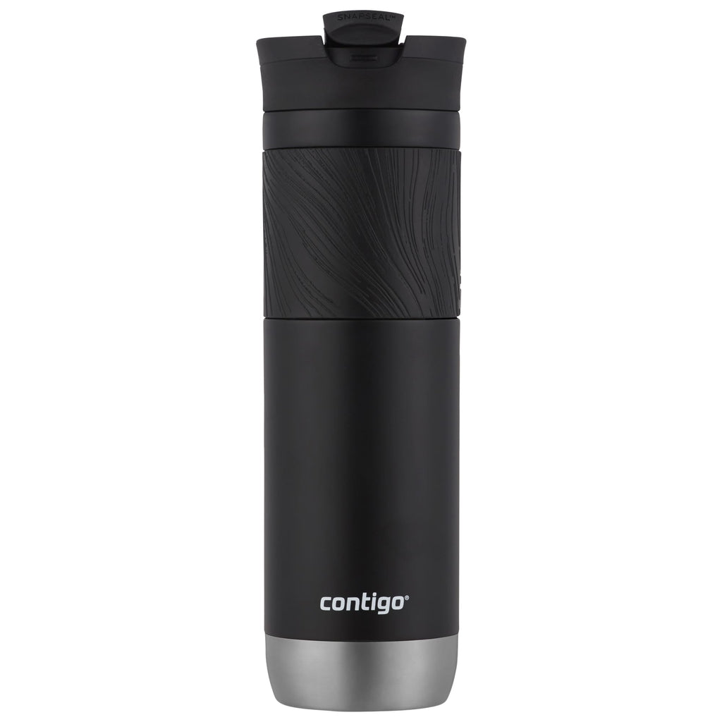 Contigo Byron 2.0 Stainless Steel Travel Mug with SNAPSEAL Lid and Grip in Black, 24 fl oz. C002L