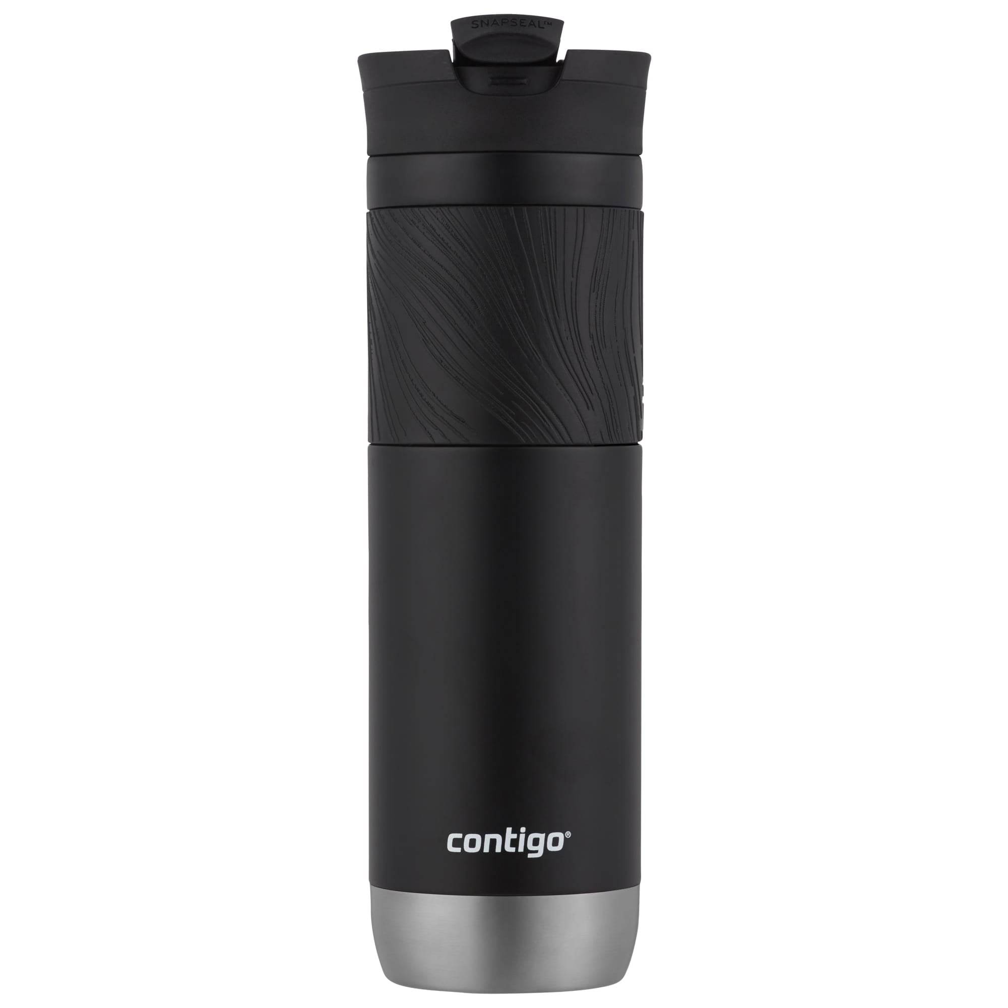 Contigo Byron 2.0 Stainless Steel Travel Mug with SNAPSEAL Lid and Grip in Black, 24 fl oz. C002L