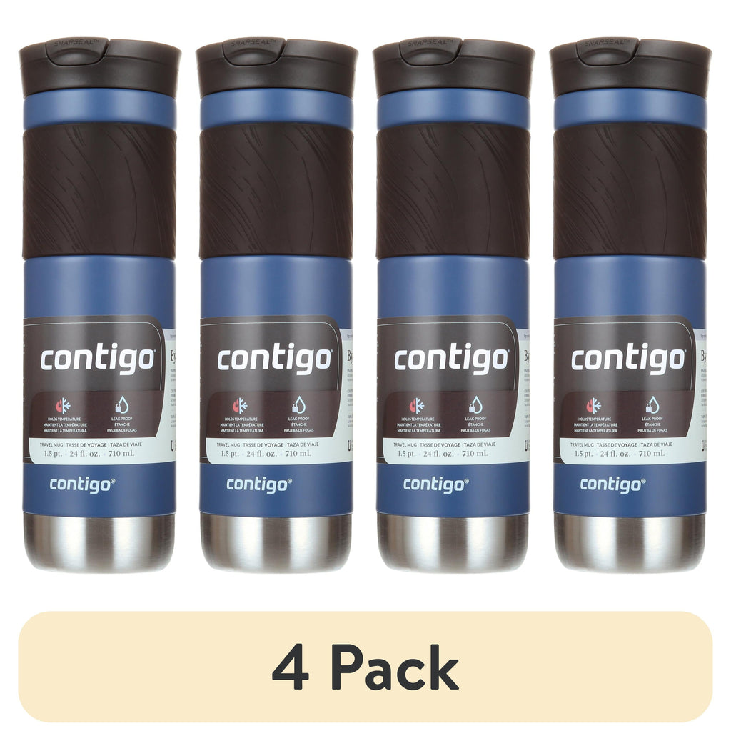 Contigo Byron 2.0 Stainless Steel Travel Mug with SNAPSEAL Lid and Grip in Black, 24 fl oz. C002L