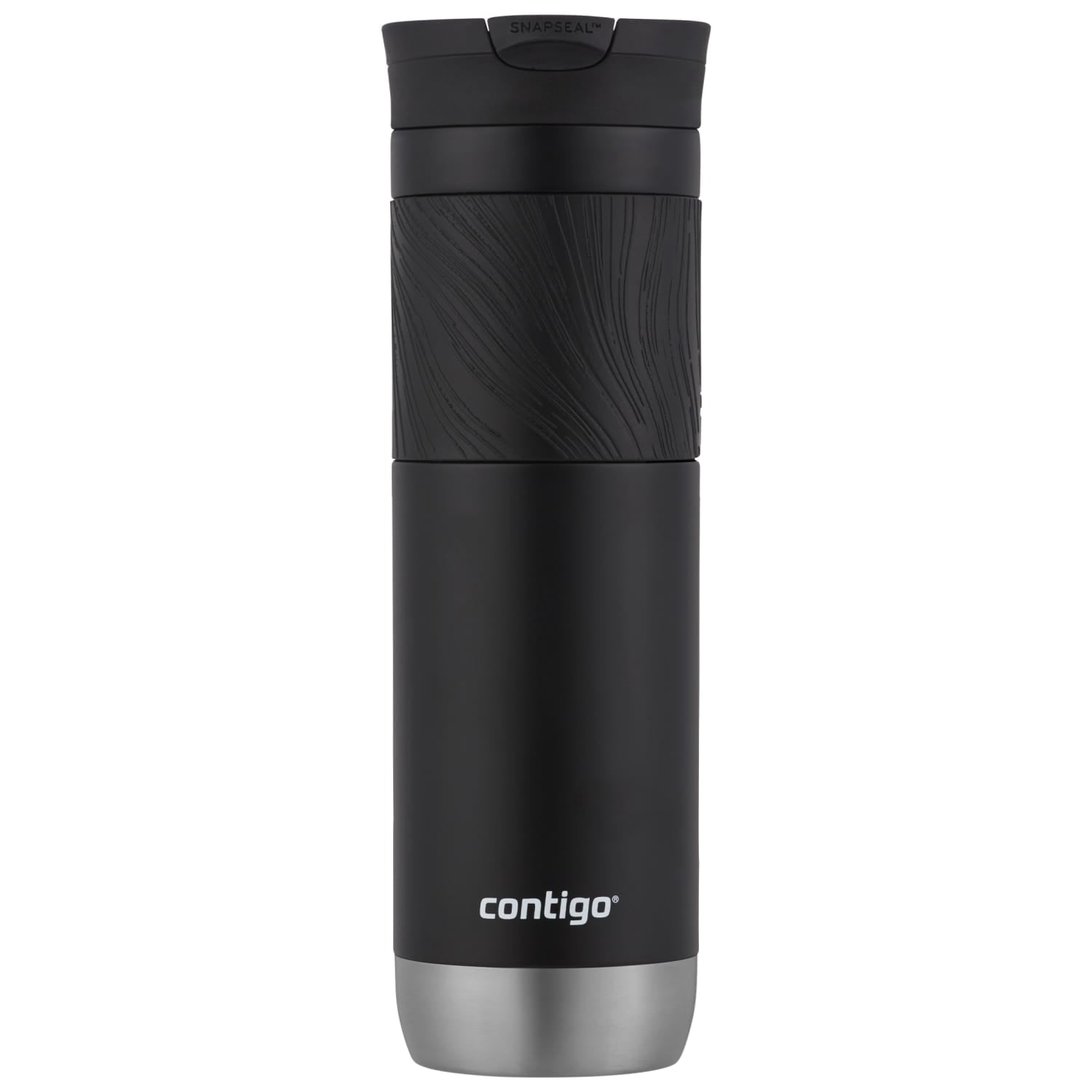 Contigo Byron 2.0 Stainless Steel Travel Mug with SNAPSEAL Lid and Grip in Black, 24 fl oz. C002L