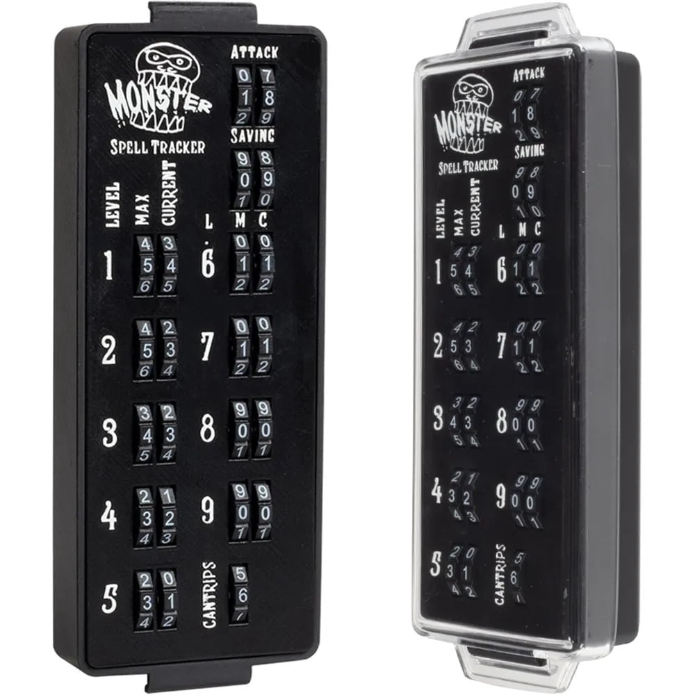 Ultimate RPG Spell Tracker for DND- Easily Keep Track of All Magic Stats, Levels, Modifiers Easily w Adjustable Place-Locking Dials &amp; Protective Cover- Compatible w Dungeons Dragons 5e Tabletop Games C215G