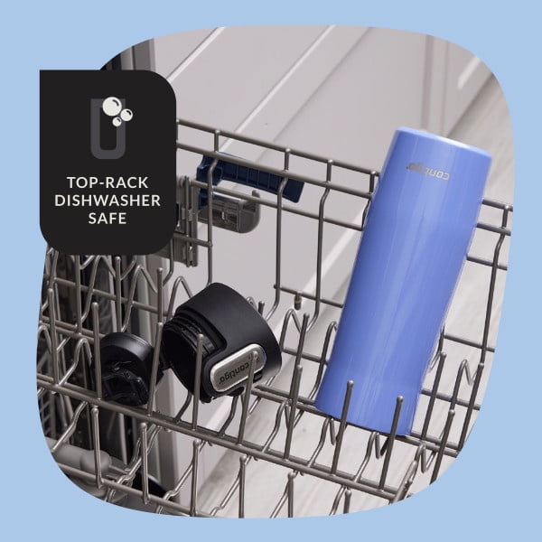 Contigo AUTOSEAL West Loop Vacuum-Insulated Stainless Steel Travel Mug with Easy-Clean Lid, 20 oz, Crystal Lakeside &amp; Crystal Agave, 2-Pack C009X
