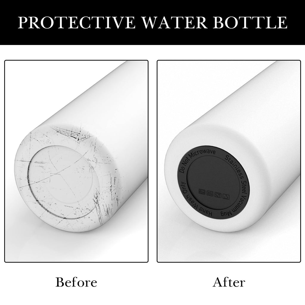 Linkidea 6 Pack Water Bottle Bottom Pad Compatible with CamelBak eddy+ Steel Bottle 20/25oz, Chute Mag Bottle, Silicone Anti-Slip Waterbottle Base Silencer Rubber Protector C391Z
