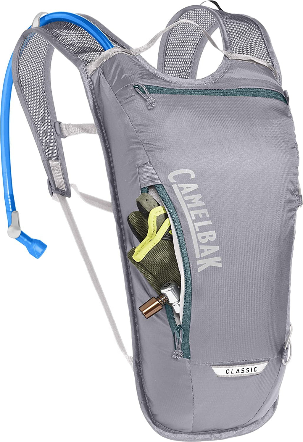 CamelBak Classic Light Bike Hydration Pack 70oz, Gunmetal/Hydro C259P