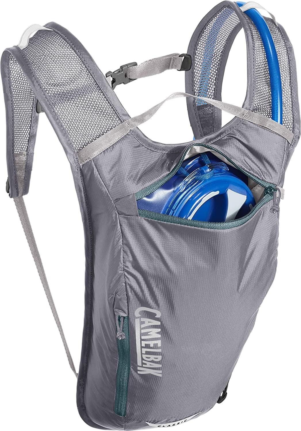 CamelBak Classic Light Bike Hydration Pack 70oz, Gunmetal/Hydro C259P