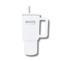 Tumbler 30 oz – Stainless Steel Cup with Handle and Lid | White Prime C420H