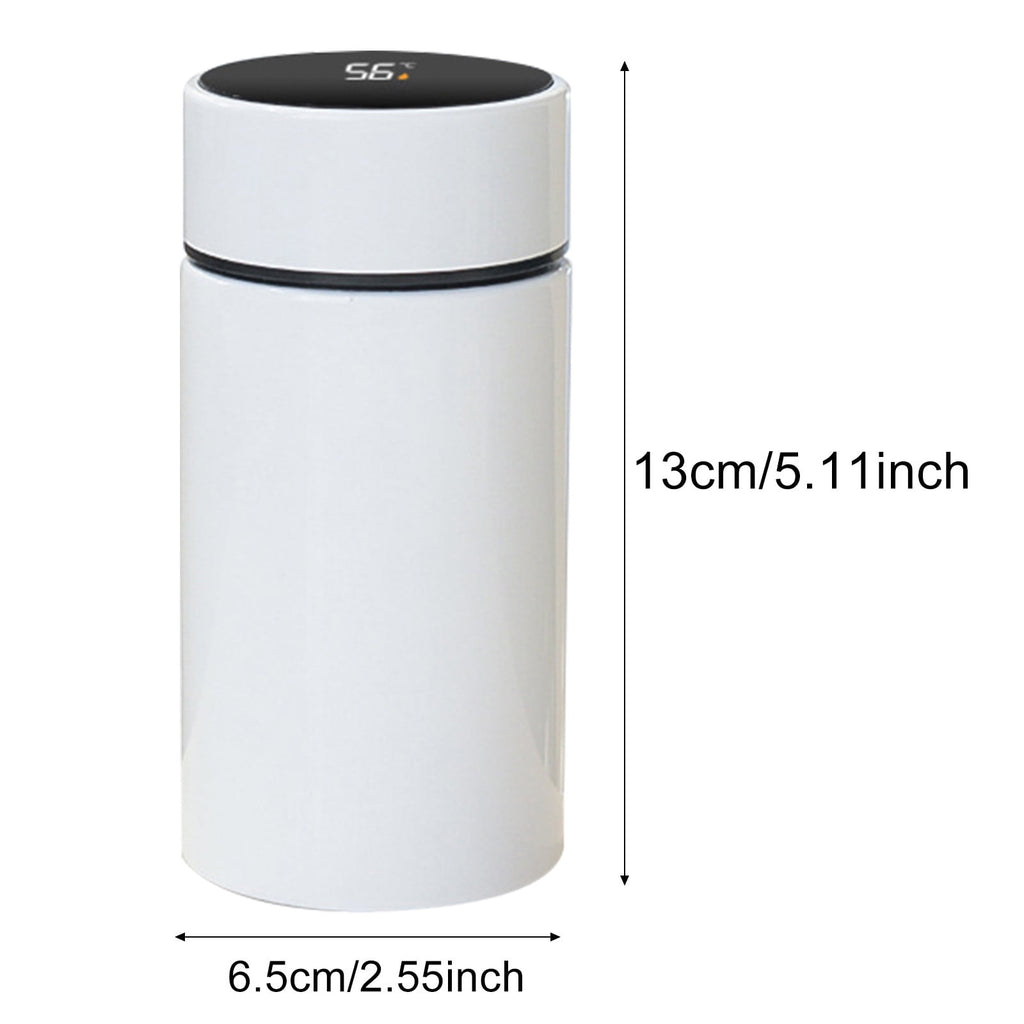 Stainless Steel Insulation Cup Cute Mini Portable Children Student Water Bottle Coffee Travel Mug LED Temperature Display Double Walled Vacuum Long Lasting Insulation C054Q