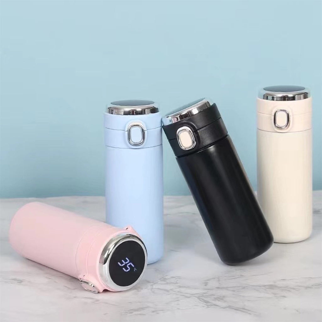 Stainless Steel Insulation Cup Cute Mini Portable Children Student Water Bottle Coffee Travel Mug LED Temperature Display Double Walled Vacuum Long Lasting Insulation C054Q