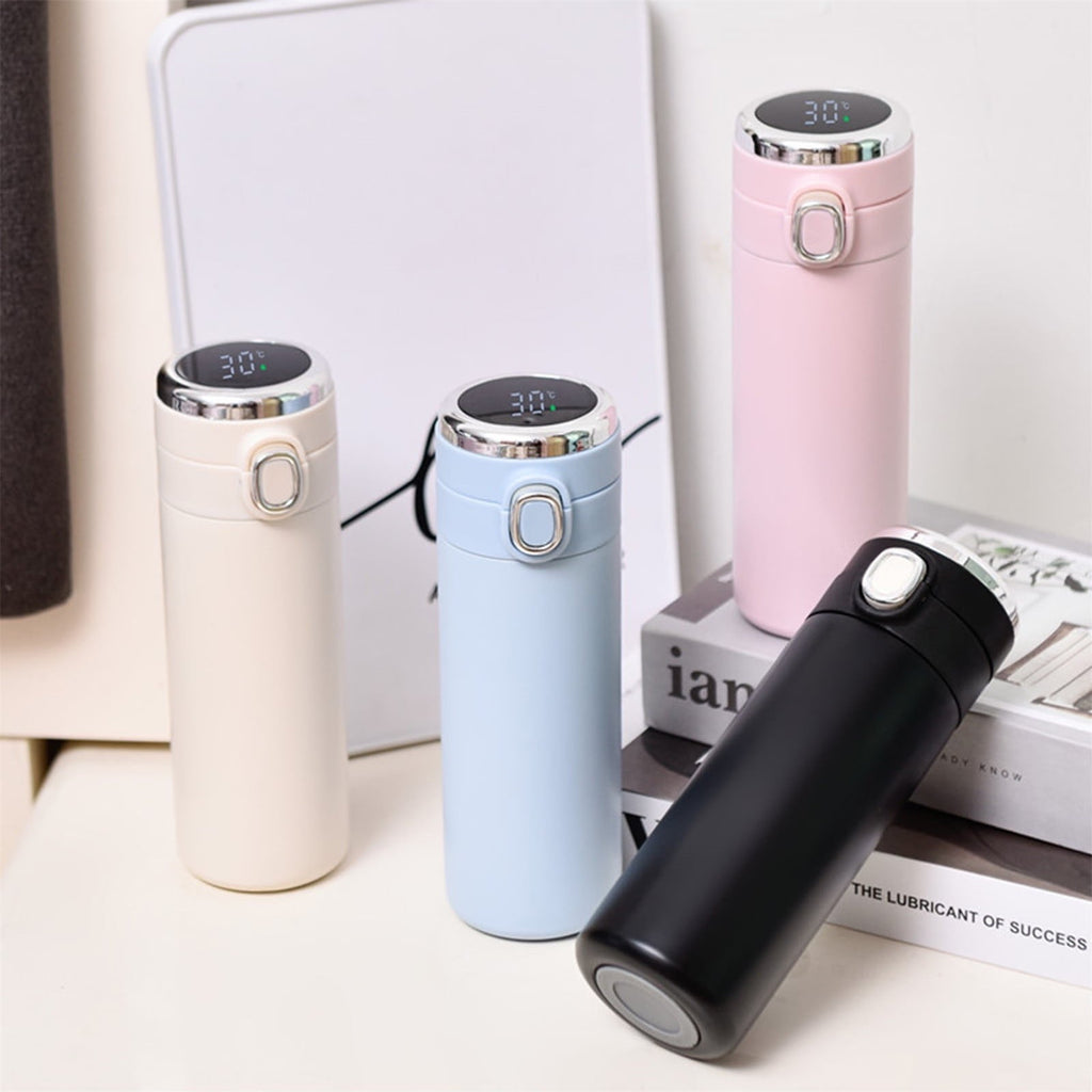Stainless Steel Insulation Cup Cute Mini Portable Children Student Water Bottle Coffee Travel Mug LED Temperature Display Double Walled Vacuum Long Lasting Insulation C054Q