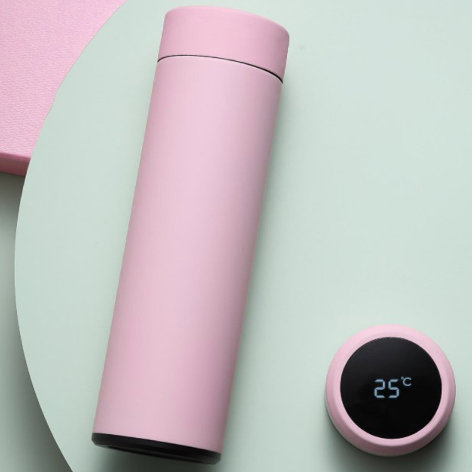 Stainless Steel Insulation Cup Cute Mini Portable Children Student Water Bottle Coffee Travel Mug LED Temperature Display Double Walled Vacuum Long Lasting Insulation C054Q