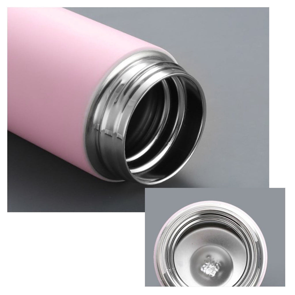 Stainless Steel Insulation Cup Cute Mini Portable Children Student Water Bottle Coffee Travel Mug LED Temperature Display Double Walled Vacuum Long Lasting Insulation C054Q
