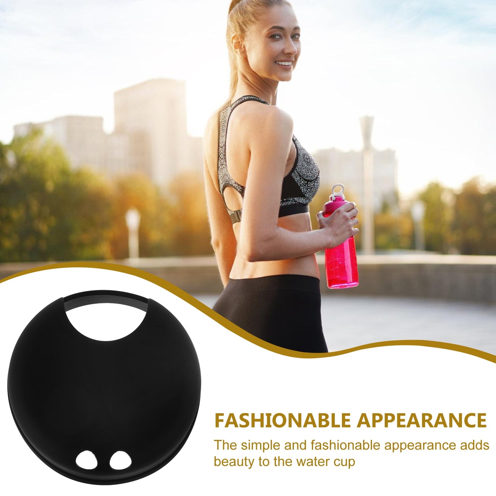 Masteelf 2pcs Splash Guarding Lid For Wide Mouth Bottle  Water Cup Anti-spill Intended Accessory Water Cup Lid Spill-proof Cap For Water Cup Compatible For Nalgene Easy Sipper C229H