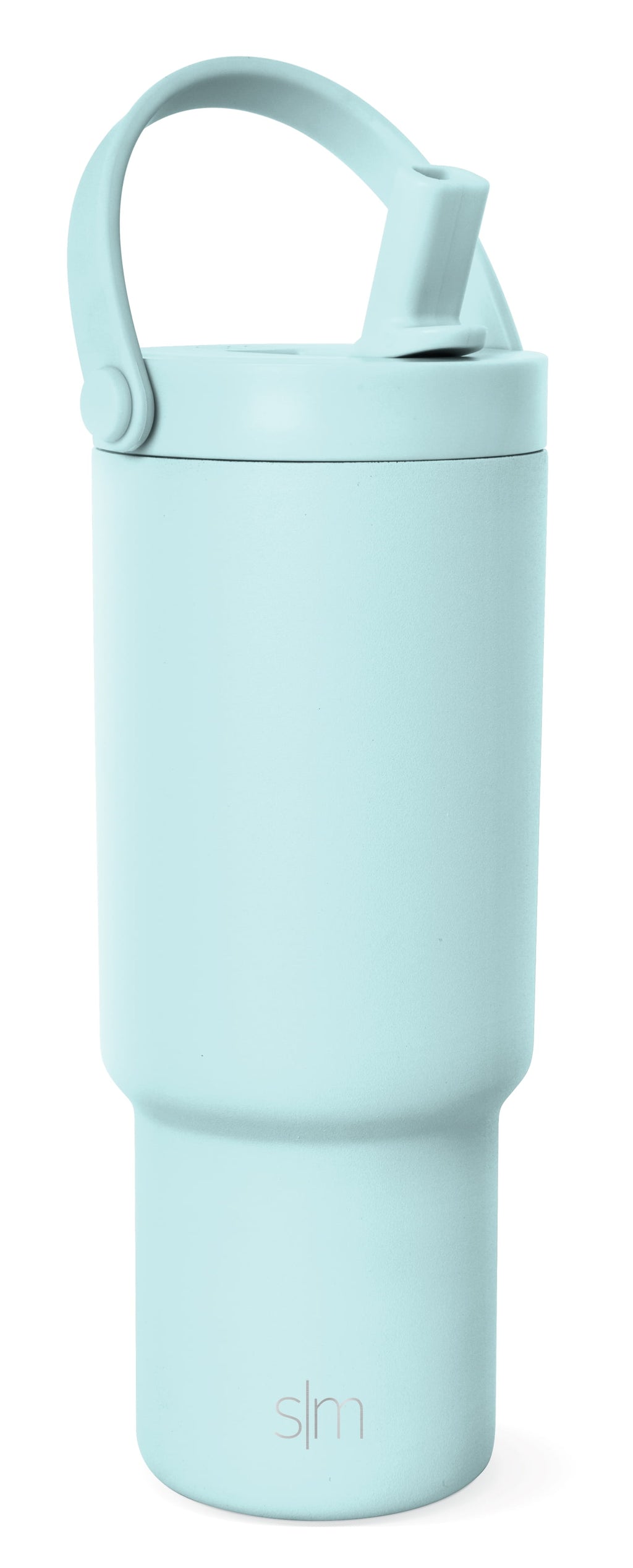 Simple Modern 24 fl oz Insulated Stainless Steel Trek Pivot Tumbler with Straw Lid and Top Handle|Seaside Blue C397E