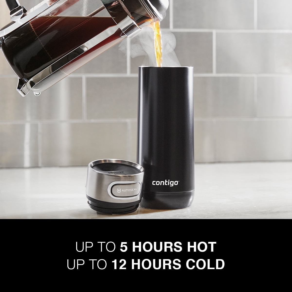 Contigo Luxe Stainless Steel Travel Mug with AUTOSEAL Lid Monaco, 16 fl oz. C067S