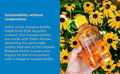Nalgene Sustain 16 oz. Narrow Mouth Water Bottle - Cornflower Blue C141W