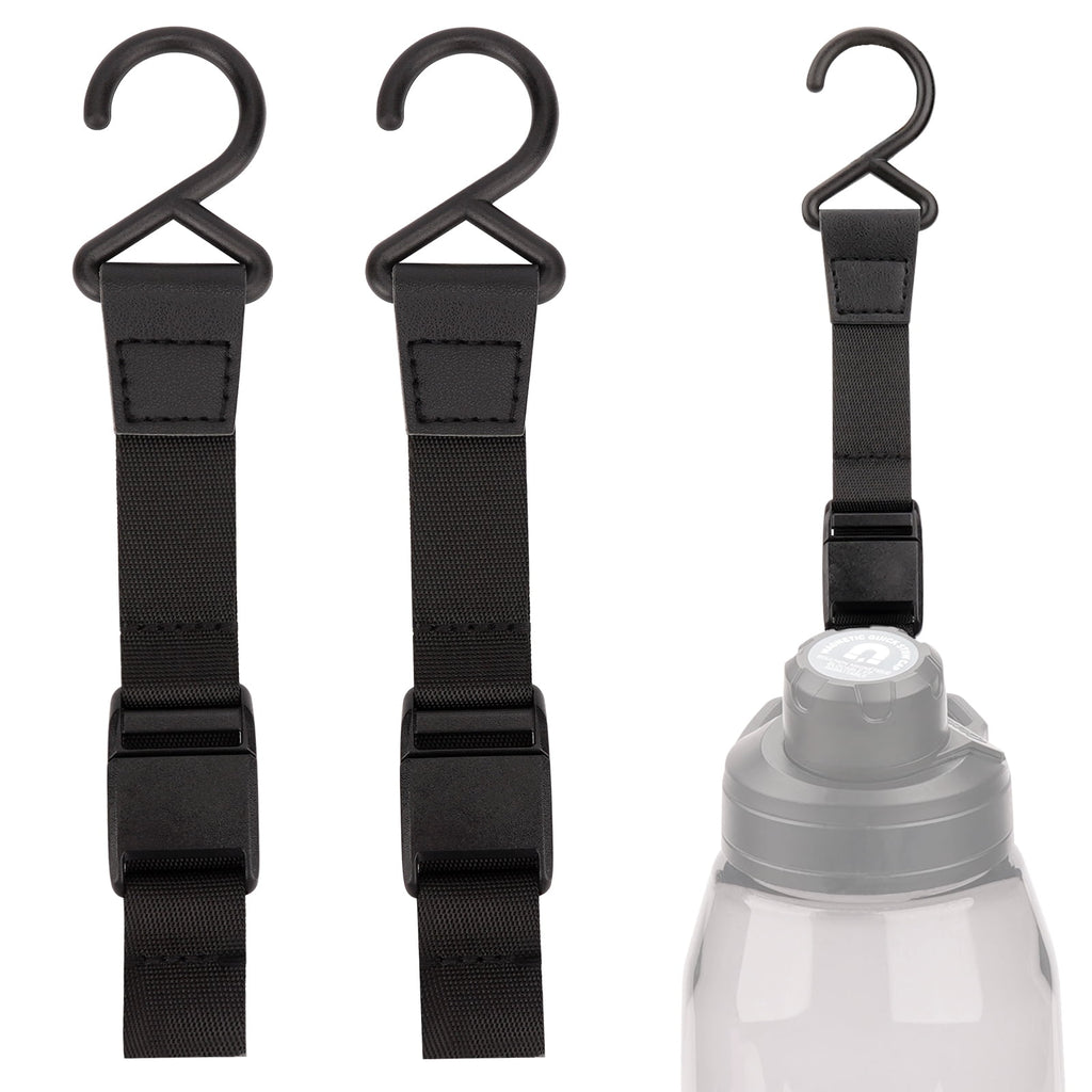 Linkidea 2 Pack Fence Hooks for Sport Water Bottle, Compatible with CamelBak Chute Mag Steel/Tritan 20/24/25/32/40/50oz, S Shaped Hook Hanger Magnetic Buckle for Outdoor Sports Camping C380G