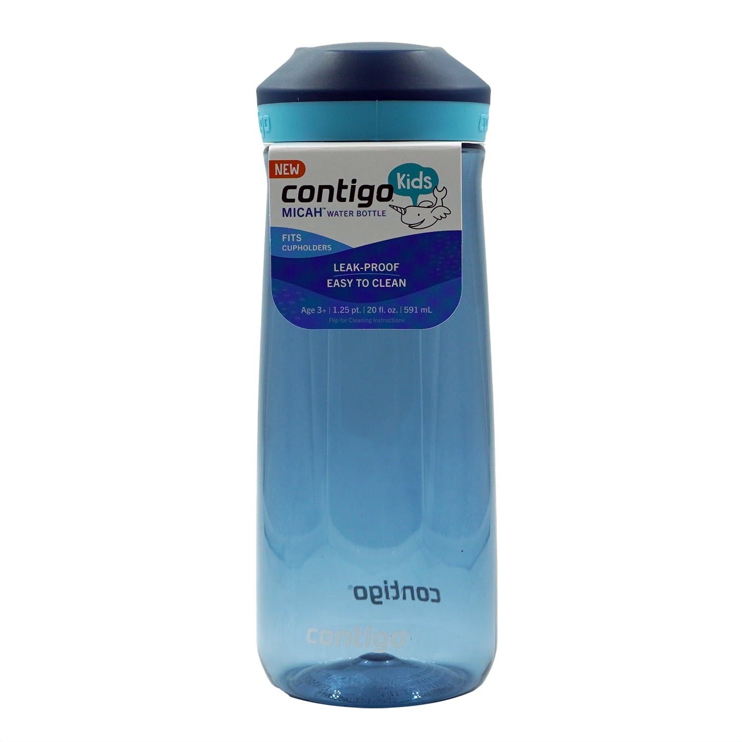 Contigo Kid's 20 oz. Micah Water Bottle w/ Simple Lid - Pineapple/Cool Lime C046Z