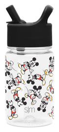 Simple Modern Disney 12oz Summit Kids Tritan Water Bottle with Straw Lid for Toddler - Dishwasher Safe Travel Tumbler - Disney: Mickey Retro C423Y