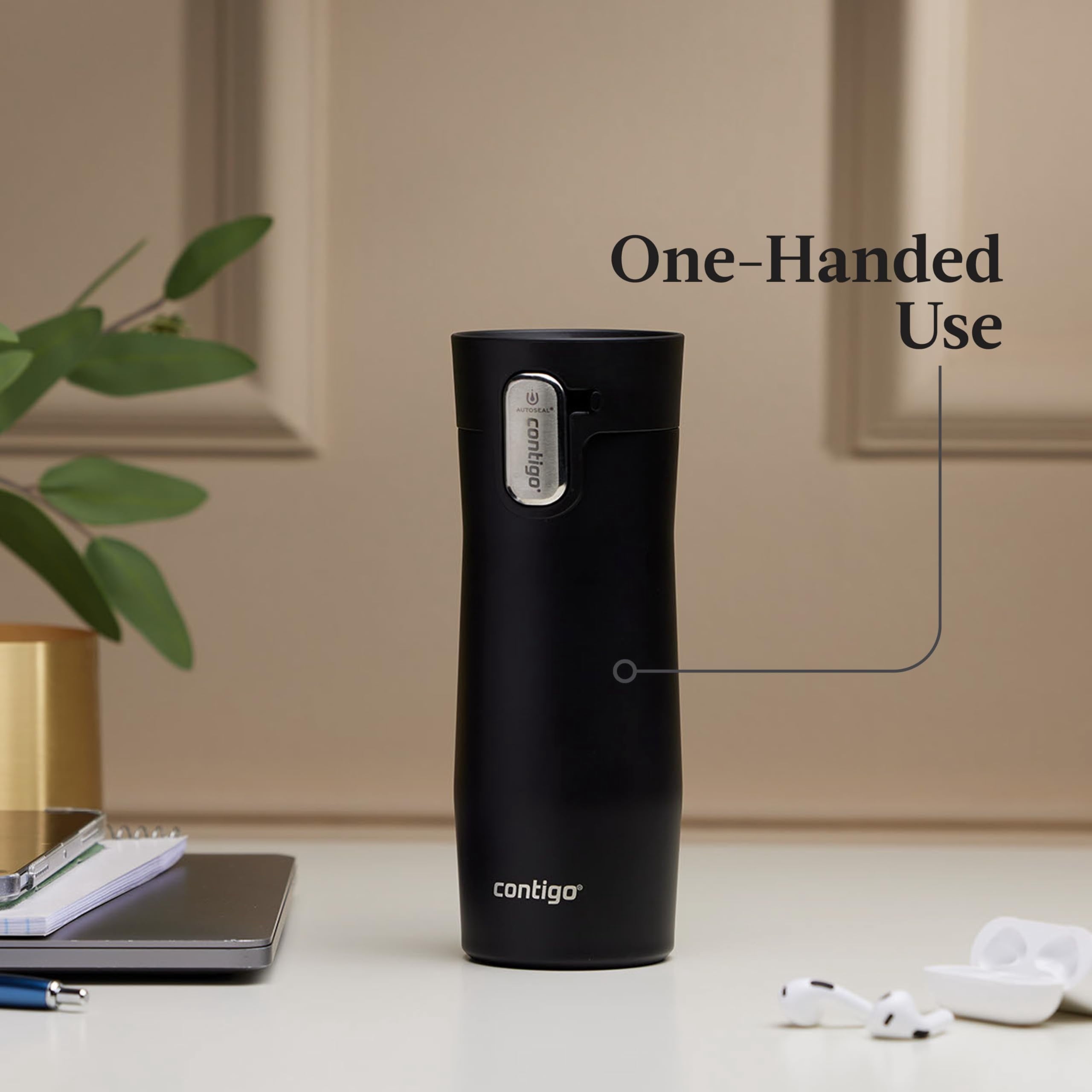 Autoseal West Loop Vacuum-insulated Stainless Steel Travel Mug With Easy-clean Lid 20 Oz Sake C104Q