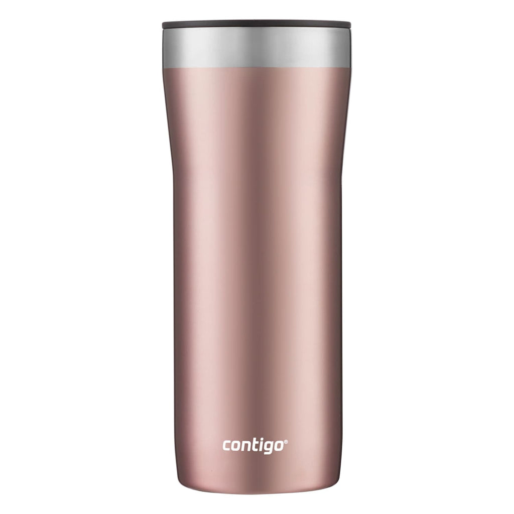 Contigo Streeterville Stainless Steel Tumbler with Plastic Straw and Splash-Proof Lid, Licorice, 32 fl. oz C122V