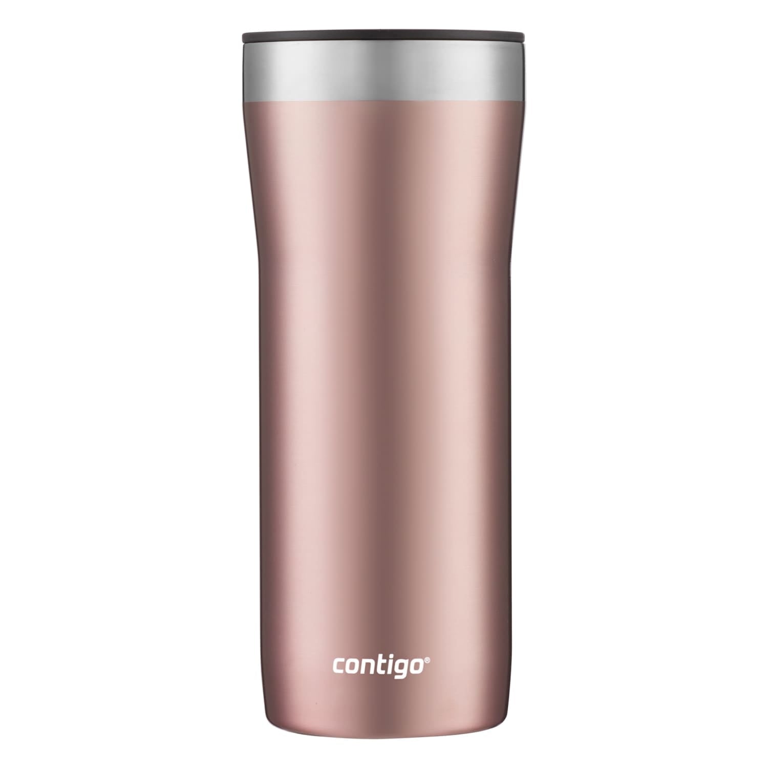 Contigo Streeterville Stainless Steel Tumbler with Plastic Straw and Splash-Proof Lid, Licorice, 32 fl. oz C122V