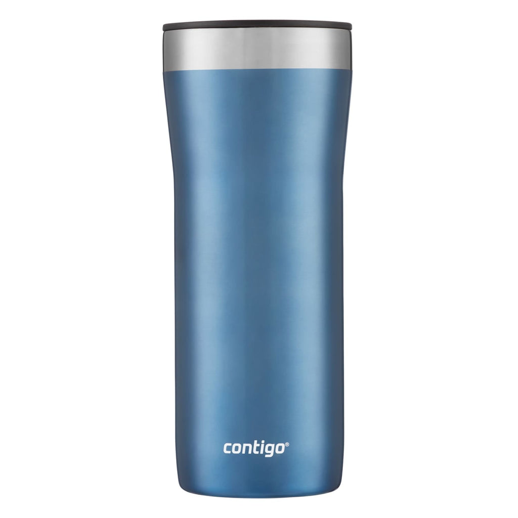 Contigo Streeterville Stainless Steel Tumbler with Plastic Straw and Splash-Proof Lid, Licorice, 32 fl. oz C122V