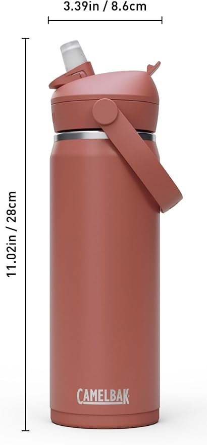 CamelBak Thrive™ Flip Straw Insulated Stainless Steel Water Bottle, 20oz, Moss C363C
